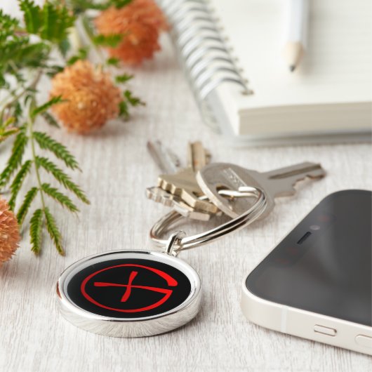 Porte-clés Symbole de Geocaching (Côté)
