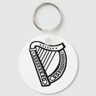 Porte-clés Symbole de harpe celtique irlandais