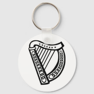 Porte-clés Symbole de harpe celtique irlandais