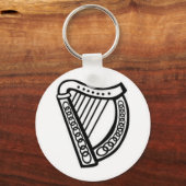 Porte-clés Symbole de harpe celtique irlandais (Recto)