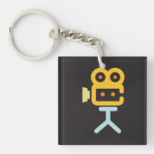 Porte-clés Symbole de la caméra vidéo (Devant)