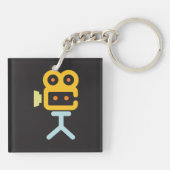 Porte-clés Symbole de la caméra vidéo (Dos)
