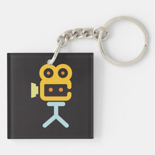 Porte-clés Symbole de la caméra vidéo (Dos)