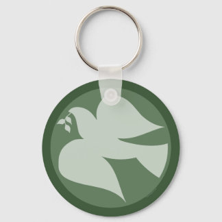 Porte-clés Symbole de la colombe de la paix