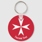 Porte-clés Symbole de la Croix de Malte (Recto)