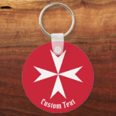Porte-clés Symbole de la Croix de Malte (Recto)