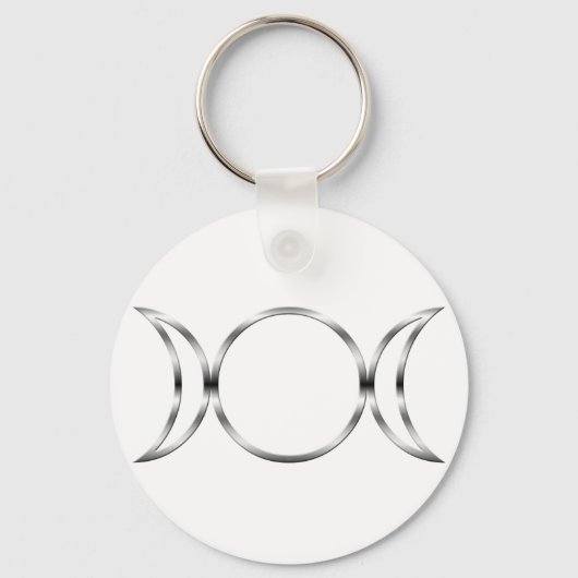 Porte-clés Symbole de la déesse triple de Falln Pagan (Recto)