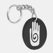 Porte-clés symbole de la main Hopi guérir spirale paume améri (Devant gauche)