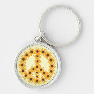 Porte-clés SYMBOLE DE LA PAIX DES Tournesols Jaunes Porte - c