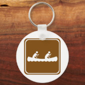 Porte-clés SYMBOLE DE LA ROUTE DE Canoë (Recto)