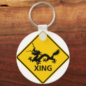 Porte-clés SYMBOLE DE LA ROUTE DU Dragon chinois (Recto)