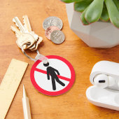 Porte-clés Symbole de la route piétonne