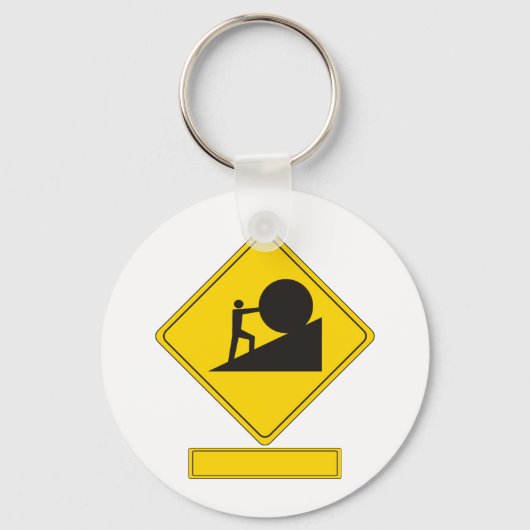 Porte-clés Symbole de la route Sisyphus (Recto)