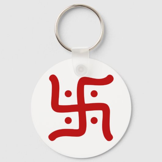 Porte-clés symbole de la swastika hindoue traditionnelle indi (Recto)