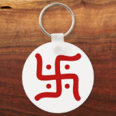 Porte-clés symbole de la swastika hindoue traditionnelle indi (Recto)