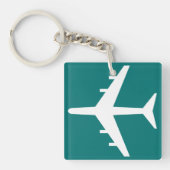Porte-clés Symbole de l'aéroport Icône Voyage de l'avion (Devant)