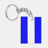 Porte-clés symbole de l'alphabet nautique maritime neuf (Devant gauche)