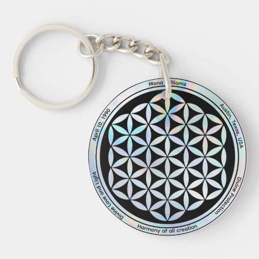 Porte-clés Symbole de l'harmonie de la création aimant (Devant)
