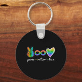Porte-clés Symbole de l'infini de la conscience de l'autisme  (Recto)