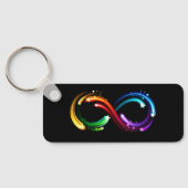 Porte-clés Symbole de l'infini des comètes arc-en-ciel (Verso)