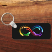 Porte-clés Symbole de l'infini des comètes arc-en-ciel (Verso)