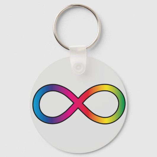 Porte-clés Symbole de l'infini neurodiversité (Recto)