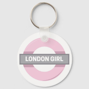 Porte-clés SYMBOLE DE MÉTRO DE LA FEMME DE Londres