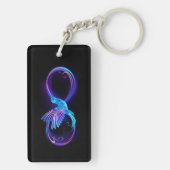 Porte-clés Symbole de Neon Infinity par Glowing Hummingbird (Dos)