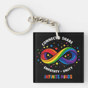 Porte-clés Symbole de neurodiversité Rainbow Infinity - Infin