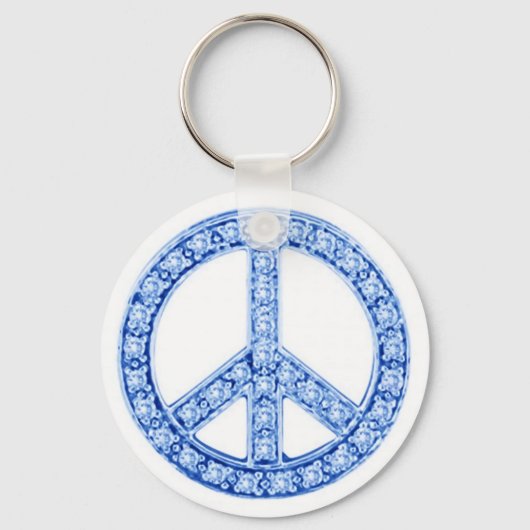 Porte-clés Symbole de paix des Bijoux Bleus (Recto)