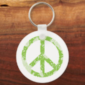 Porte-clés Symbole de paix (vert) (Recto)