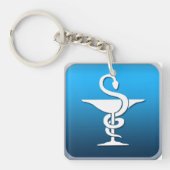 Porte-clés Symbole de pharmacien (Devant)