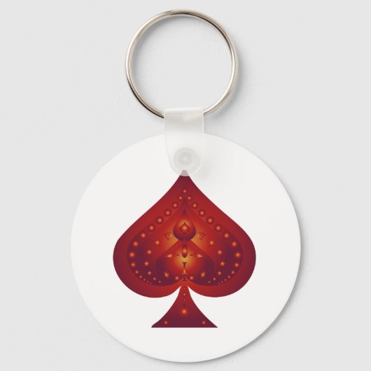 Porte-clés Symbole de pique : oeuvre vectorielle (Recto)