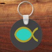 Porte-clés Symbole de poisson chrétien (Recto)