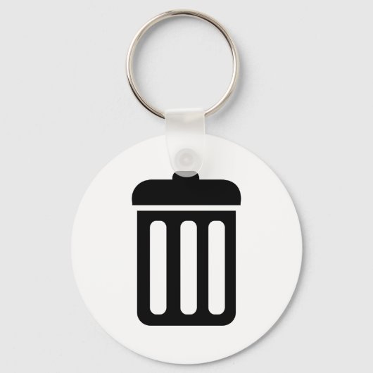 Porte-clés Symbole de poubelle (Recto)