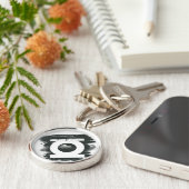 Porte-clés Symbole de pulvérisation de lanterne verte (Côté)