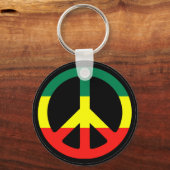 Porte-clés Symbole de Rasta Peace (Recto)