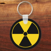Porte-clés Symbole de rayonnement jaune Porte - clé (Recto)
