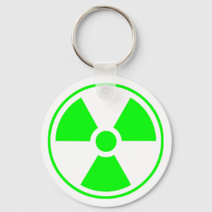 Porte-clés Symbole de rayonnement radioactif nucléaire en ver