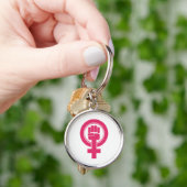 Porte-clés Symbole de résistance de la main des femmes (main)