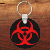 Porte-clés Symbole de risque biologique (Recto)