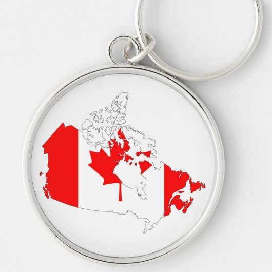 Porte-clés symbole de silhouette de forme de carte de drapeau (Devant)