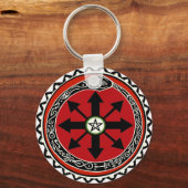 Porte-clés Symbole de sorcellerie pour le chaos (Recto)