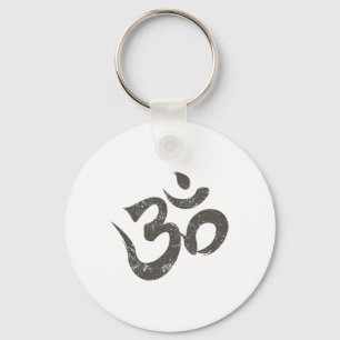 Porte-clés Symbole de yoga indien spirituel de méditation Om