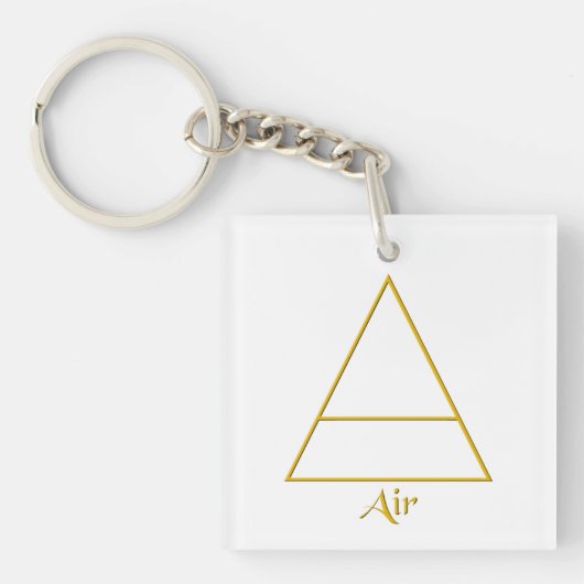 Porte-clés Symbole d'élément d'air de Falln Pagan (Devant)