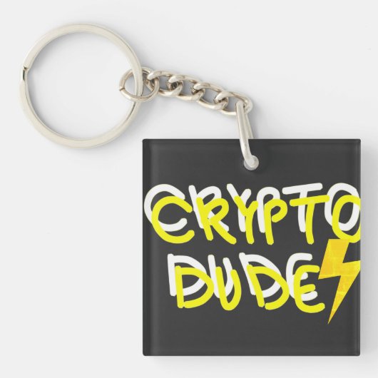 Porte-clés SYMBOLE D'ÉNERGIE Funky Crypto Dude (Devant)