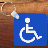 Porte-clés Symbole désactivé bleu (Recto)