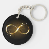Porte-clés Symbole d'infini doré (Dos)