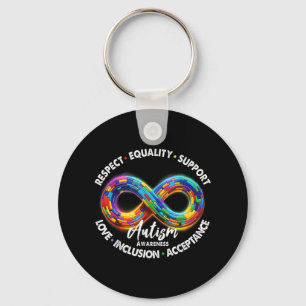 Porte-clés Symbole d'infini Sensibilisation sur l'autisme Res