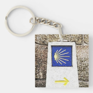 Porte-clés Symbole directionnel Camino de santiago